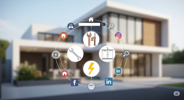 Digital marketing services circle for home services